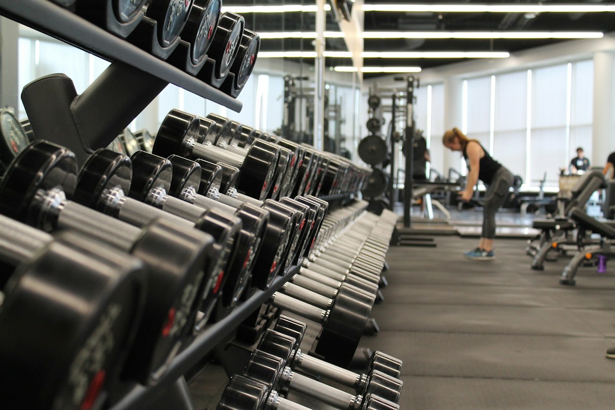 Fitness studio equipment — illustrative stock photo